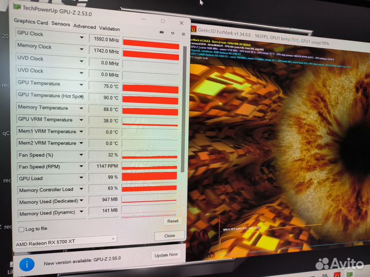 Видеокарта RX5700XT PowerColor (как новая)