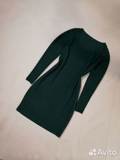 Тёплое платье миди большой размер