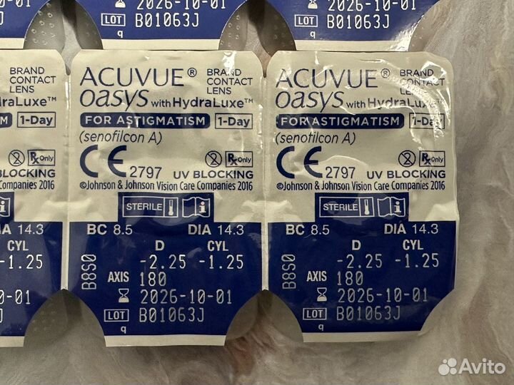 Контактные линзы Acuvue oasys for astigmatism