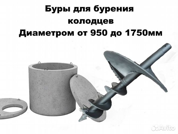 Бур для бурения колодцев