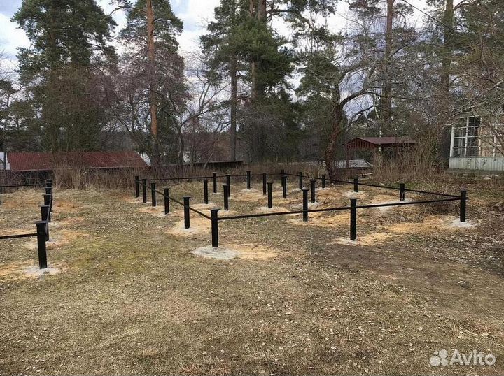 Винтовые сваи под ключ установка