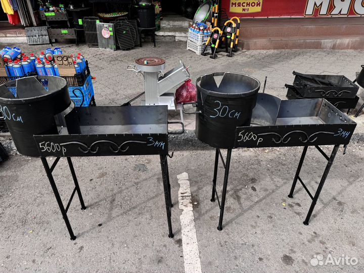 Мангал с печью под казан