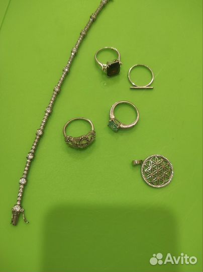 Бронь Перстень браслет кольца кулон серебро