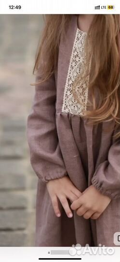 Платье льняное 92-98 Jane Story