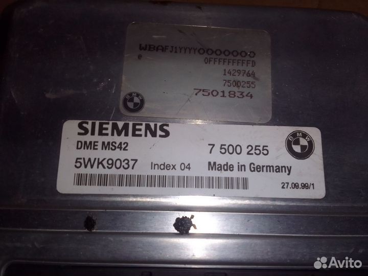Эбу блок управления двигателем Bmw 5 2.8 АКПП