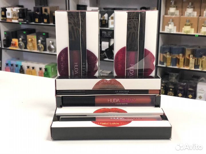 Набор Huda Beauty Liquid Matte 2 в 1 жидкая помада