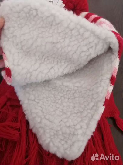 Новый комплект шапка и шарф(осень-зима)