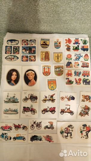 Переводные, винтажные переводные картинки из ГДР