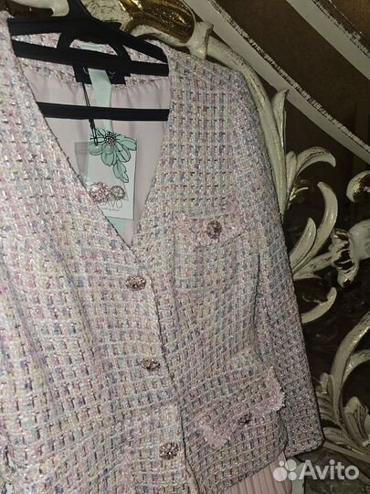 Твидовый костюм платья Cavo