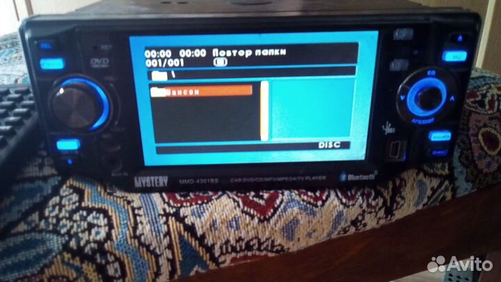 Автомагнитола 1din с экраном