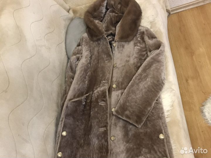 Шуба натуральный мутон