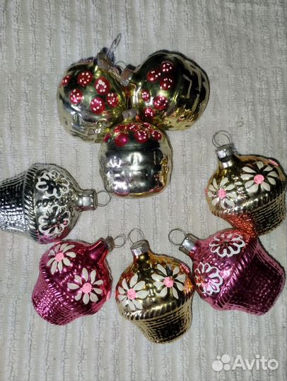 Винтажные елочные игрушки СССР