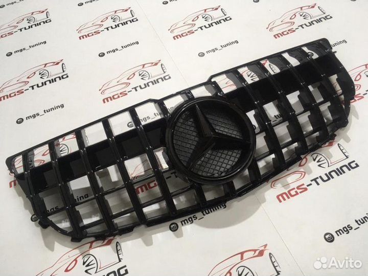 Решетка на Mercedes GLK 12-15г. GT-Black