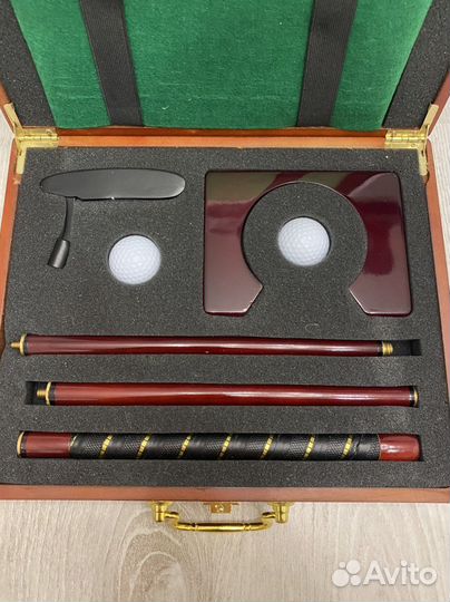 Гольф в деревянном кейсе