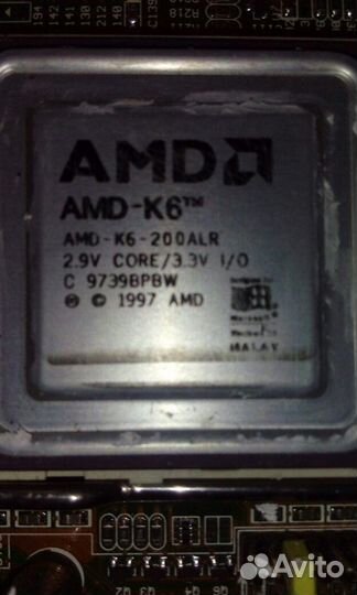 Материнская плата Iwill P55XB2 с AMD K6-200