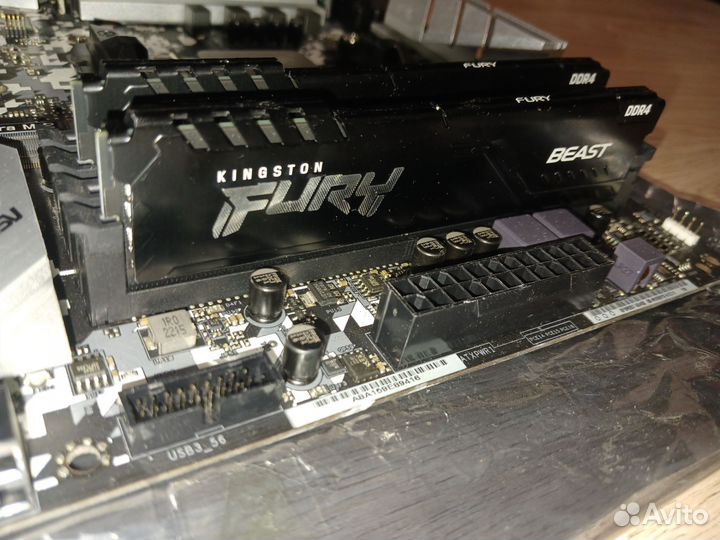 Комплект b450m+5 3600+16гб