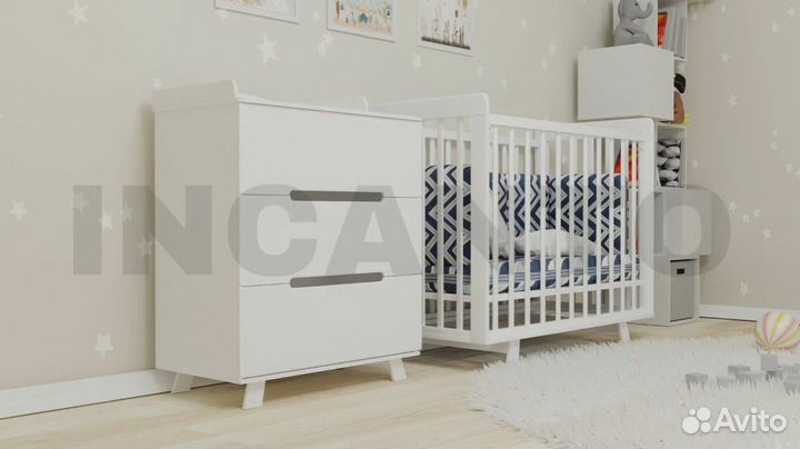 Комод с пеленальным столом Anniken 800/3 мдф