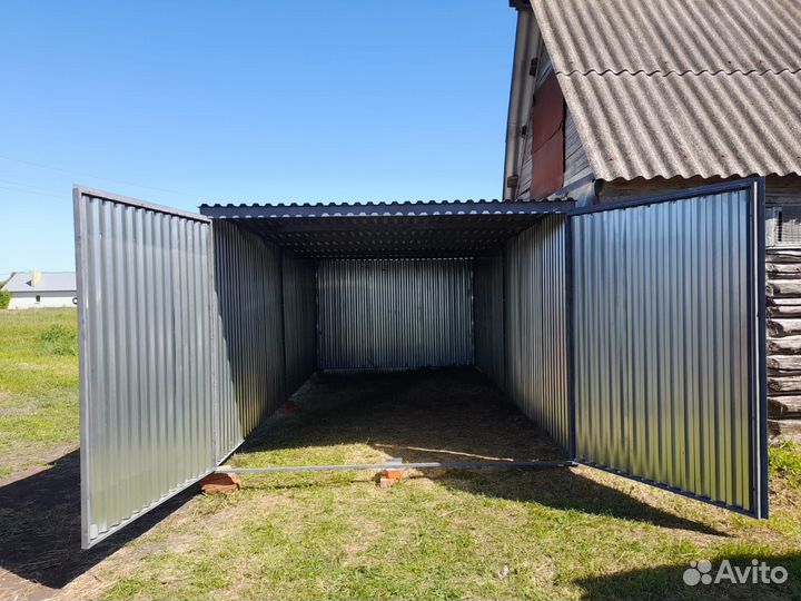 Гараж-пенал односкатный