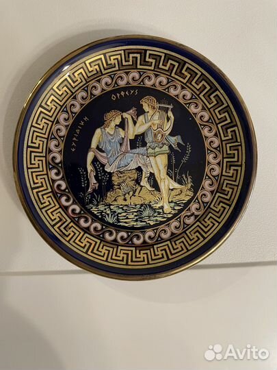 Тарелка декоративная коллекционная Греция