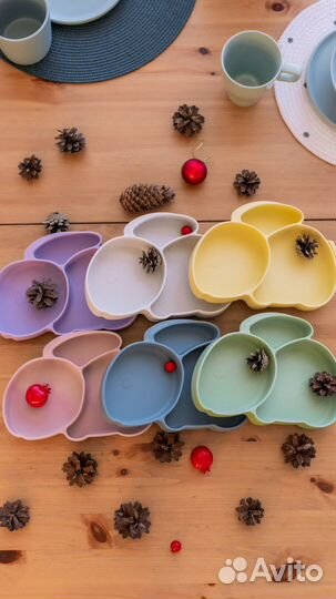 Силиконовая тарелка детская