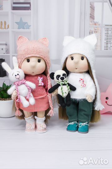 Текстильная игровая кукла