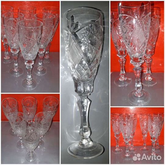 Фужеры и рюмки Богемия