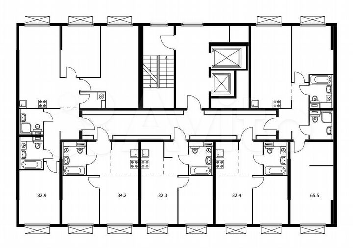 2-к. квартира, 65,5 м², 13/15 эт.
