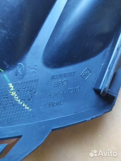 Решётка птф Renault Fluence 2010-2017