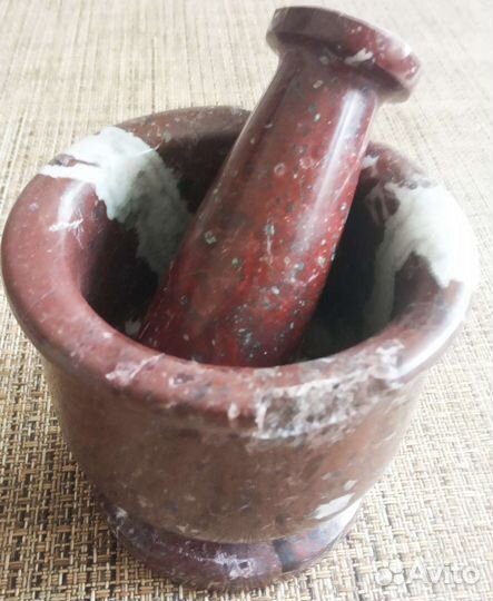 Ступка с пестиком мрамор