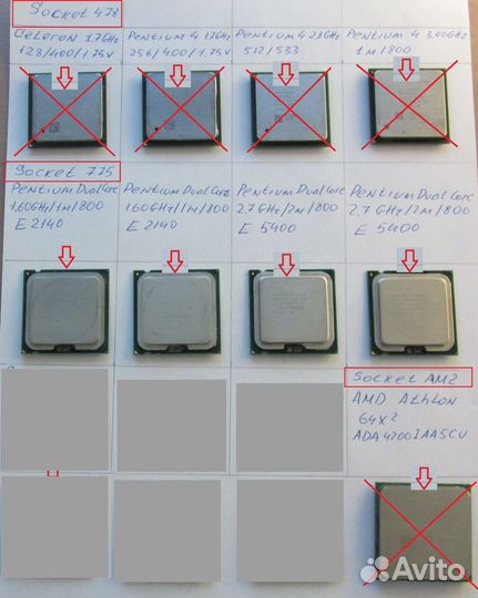 Процессоры Intel\AMD от P4 до Xeon5520