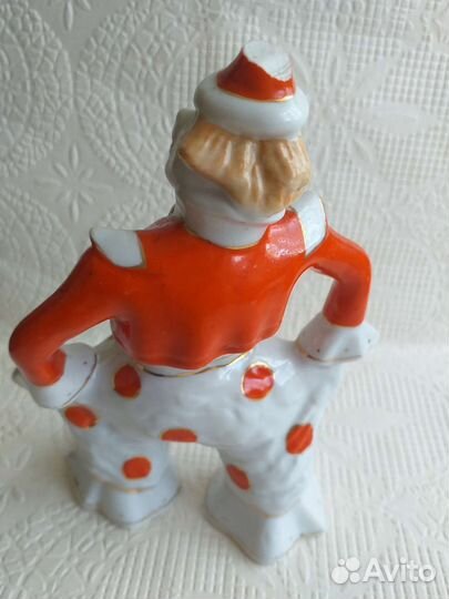 Фарфоровая статуэтка клоун гики (лзфи) СССР