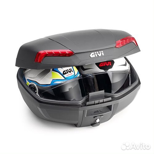 Кофр givi E46N black riviera RED reflec
