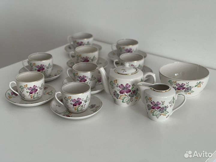 Сервиз СССР Песочное, очень редкий