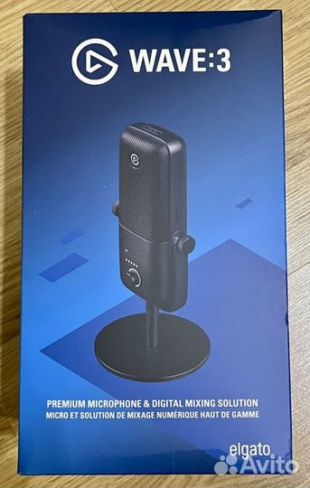 Микрофон Elgato wave 3, для стримеров, новый