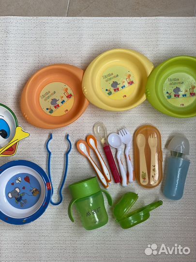 Детская посуда (Avent, MotherCare и др.)