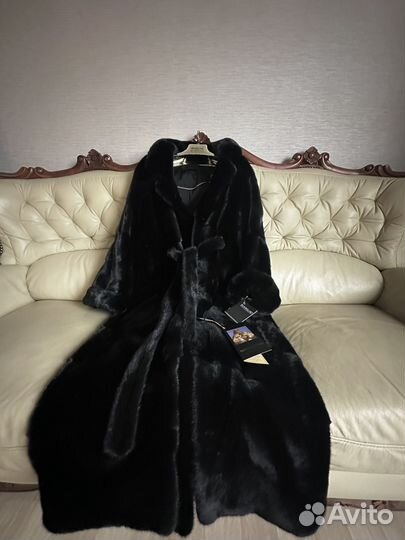 Норковая шуба blackglama Греция 46/54 дл. 130 см