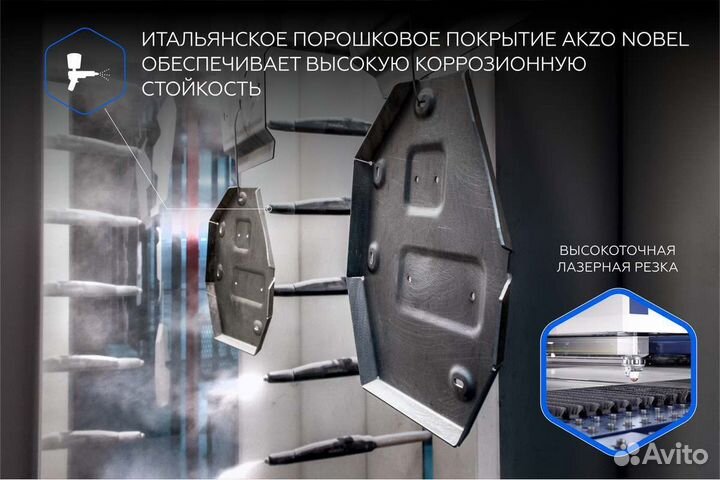 Защита картера+комплект крепежа baic X35