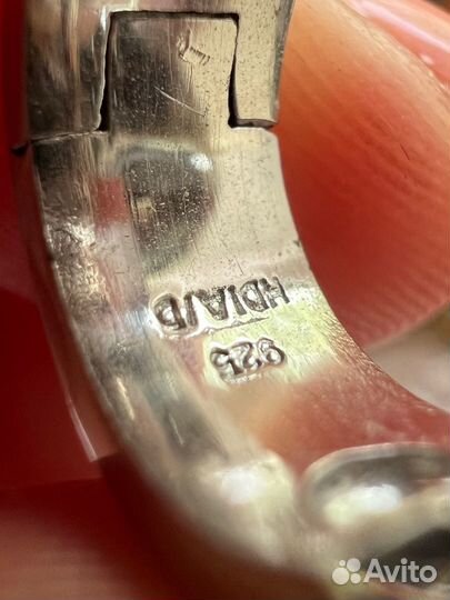 Серебряные серьги 925 вставка бриллиант