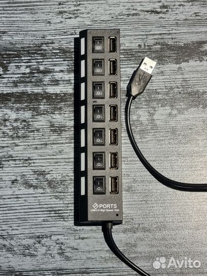 USB хаб ports usb 2.0 high speed hub
