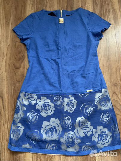 Платье лен 48