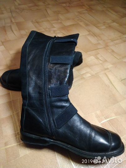 Сапоги кожаные