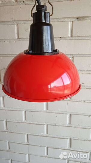 Светильники эмалированные красные редкие СССР