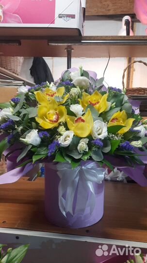 Букет с орхидеями