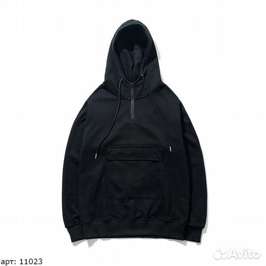 Худи Burberry mono black Черное