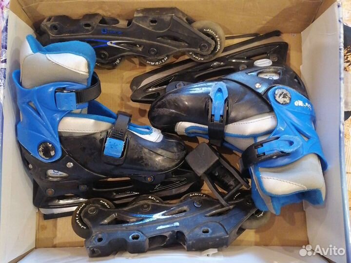 Коньки ролики 2 в 1 раздвижные