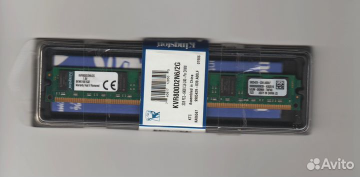 Оперативная память Kingston KVR800D2N6/2G