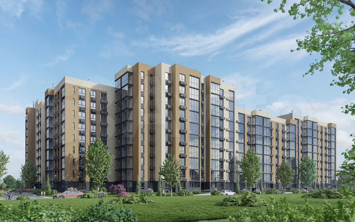 2-к. квартира, 67,3 м², 4/10 эт.