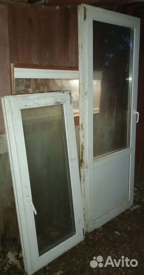 Окно и дверь пластиковые бу