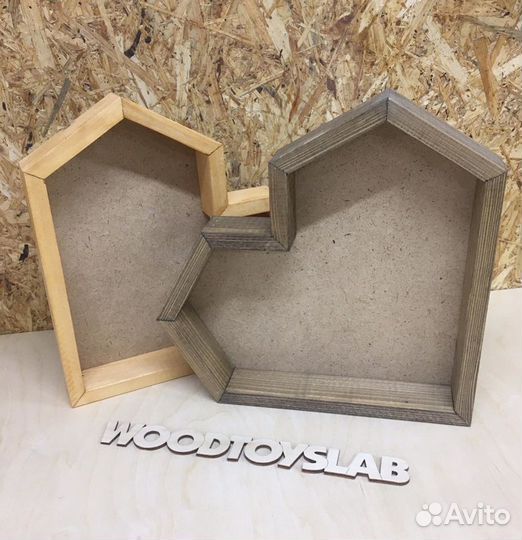 Деревянные подарочные боксы-сердца