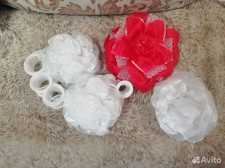 Банты для волос на резинке